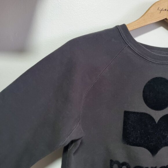 ISABEL ETOILE MARANT Milly MillyNY Sweatshirt Sweater Cotton Logo Women 36,Small - Picture 4 of 13